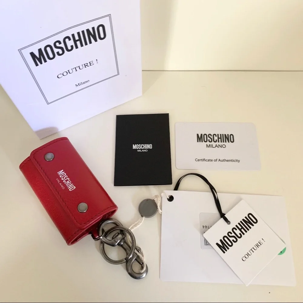 Moschino leather key case (Italy)